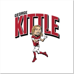 George Kittle Caricature Posters and Art